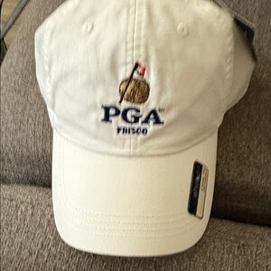 Nwt pga  White Golf Cap with Blue Embroidery